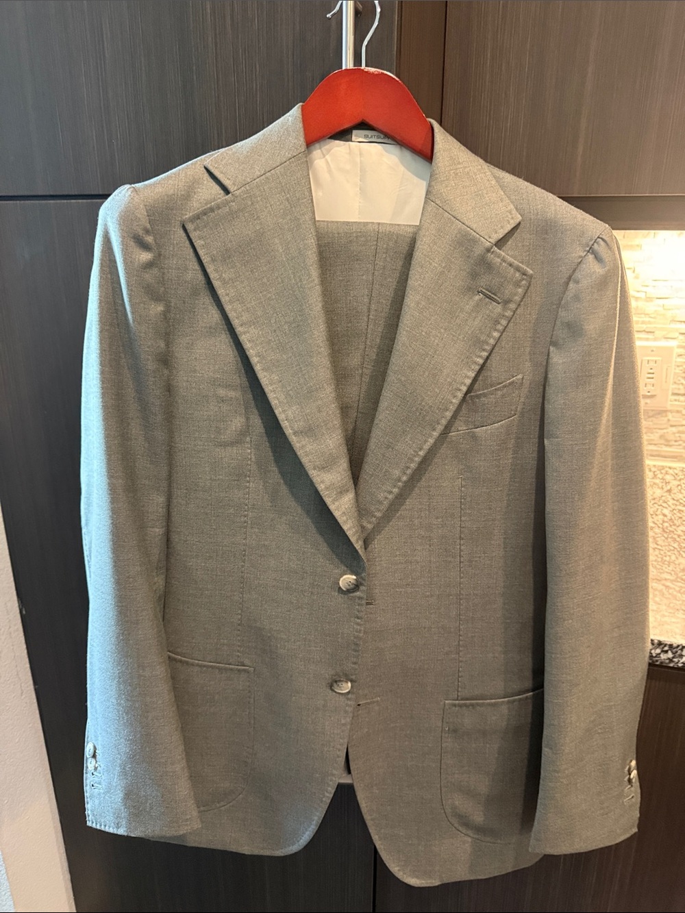 Suitsupply Light Gray Two-Button Men's Blazer